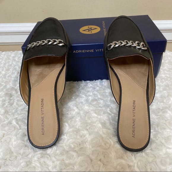 Adrienne Vittadini Davey Black Mule Slipon - Picture 2 of 5